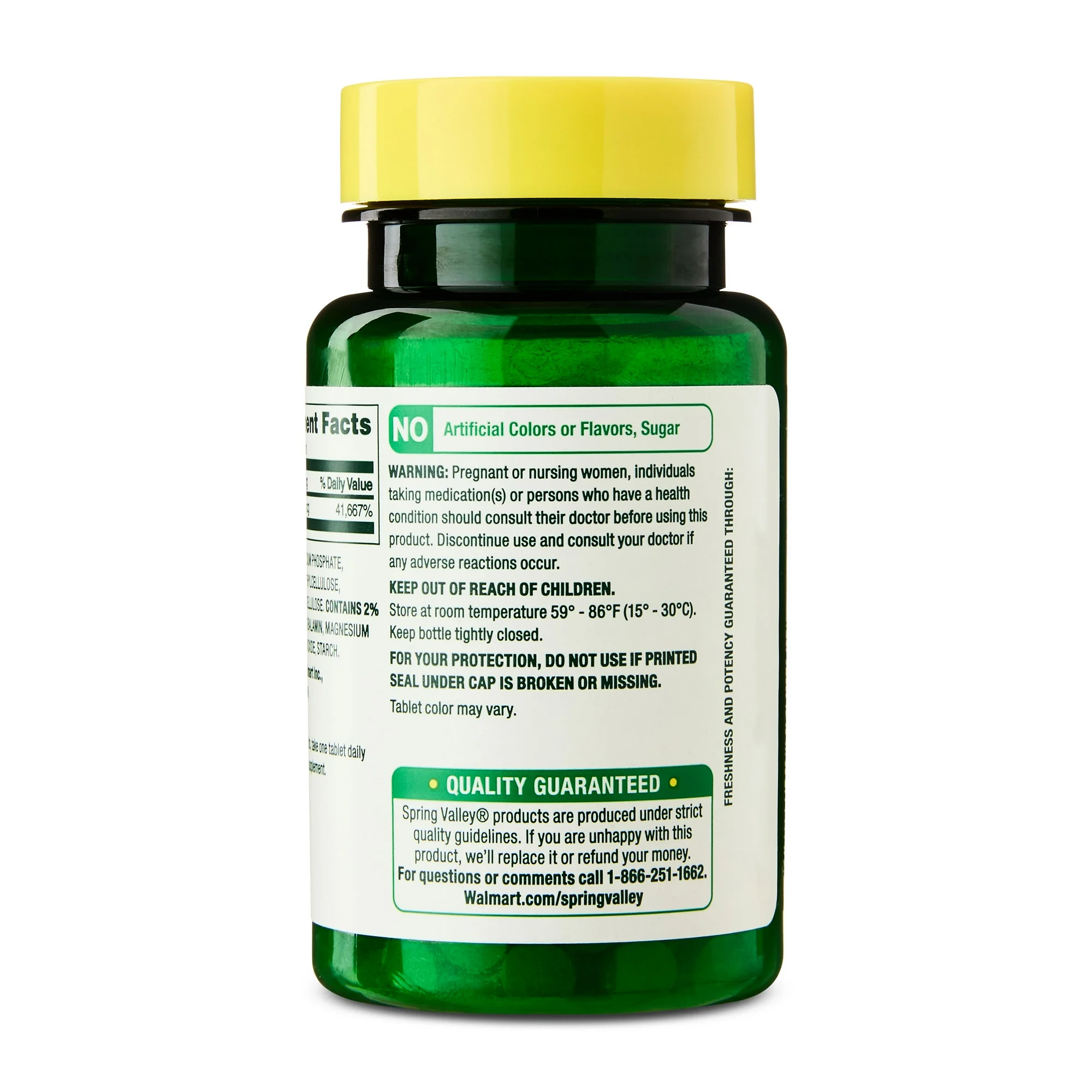 Spring Valley Suplemento de Vitamina B12 1000 mcg 60 Unidades - Imagen 4
