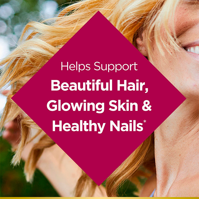 NATURE'S BOUNTY ADVANCED HAIR, SKIN AND NAILS STRAWBERRY GUMMIES, 6000 MCG BIOTIN 90 CT 11.1 - Imagen 2