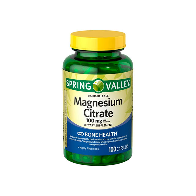 SPRING VALLEY RAPID RELEASE MAGNESIUM CITRATE DIETARY SUPPLEMENT 100 MG 100 COUNT