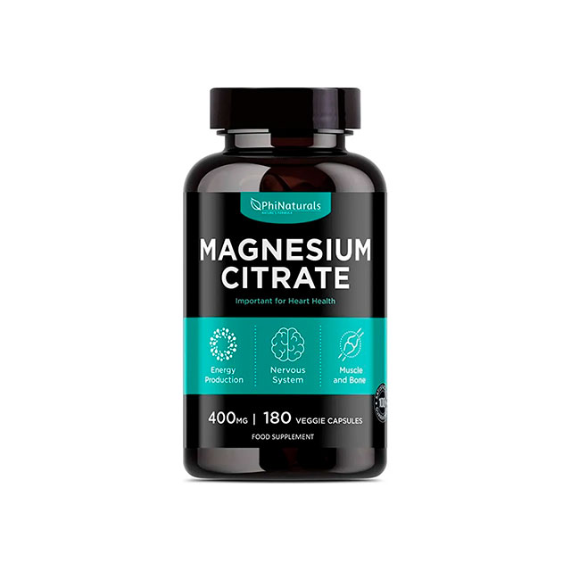 MAGNESIUM CITRATE 400 MG SUPPLEMENT 180 CAPSULES - Imagen 2